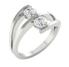 Appraisal I1/G 1.01Ct Natural Sparkly Diamond 14K Gold Bar Set Solitaire Engagement Ring Band 12.95MM