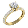 Sparkly I1/G Huge 2.00Ct Real Diamond Jewelry 7.20MM Solitaire Engagement Ring Band 14Kt Solid White Gold