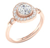 I1/G Sparkly 1.35Ct Ladies Round Brilliant Cut Diamond Jewelry 14Kt White / Yellow / Rose Gold Solitaire Ring Engagement Band