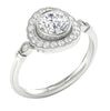 I1/G Sparkly 1.35Ct Ladies Round Brilliant Cut Diamond Jewelry 14Kt White / Yellow / Rose Gold Solitaire Ring Engagement Band
