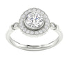 I1/G Sparkly 1.35Ct Ladies Round Brilliant Cut Diamond Jewelry 14Kt White / Yellow / Rose Gold Solitaire Ring Engagement Band