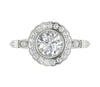 I1/G Sparkly 1.35Ct Ladies Round Brilliant Cut Diamond Jewelry 14Kt White / Yellow / Rose Gold Solitaire Ring Engagement Band