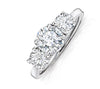14Kt Solid Gold I1/G 1.01Ct Not Enhanced Diamond Prong Set 3 Stone Ring Anniversary Band Appraisal