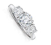 14Kt Solid Gold I1/G 1.01Ct Not Enhanced Diamond Prong Set 3 Stone Ring Anniversary Band Appraisal