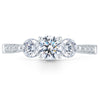 I1/G 0.70Ct Not Enhanced Diamond Jewelry 14K Solid Gold Prong Set Three Stone Engagement Ring Band