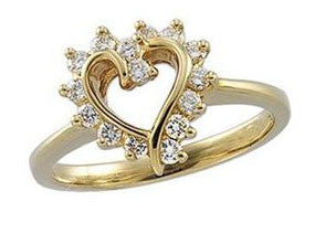 I1/G Real 0.25Ct Diamond 14K White / Yellow / Rose Gold 9.80MM Prong Set Engagement Wedding Ring Band