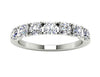 VS1/F 1.25Ct Genuine Diamond Jewelry 14Kt Solid Gold 7 Stone Engagement Wedding Ring Band 3.60MM
