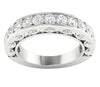 New I1/G 1.50Ct Real Diamond 14Kt White / Yellow / Rose Gold Prong Set Engagement Wedding Ring Band