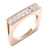 I1/G 0.70Ct Round Brilliant Cut Diamond Jewelry 14k Solid Gold Channel Set Engagement Ring Wedding Band Appraisal