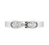 14Kt White / Yellow / Rose Gold I1/G 0.30Ct Real Diamond Prong Set Anniversary Wedding Ring Band