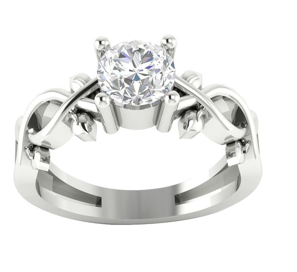 14Kt White / Yellow / Rose Gold I1/H 0.90Ct Natural Diamond Solitaire Ring Engagement Band Appraisal