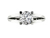 Unique I1/G 1.30Ct Natural Diamond 14K White / Yellow / Rose Gold 6.75MM Solitaire Engagement Ring Band